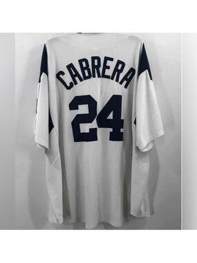 Miguel Cabrera Detroit Tigers Authentic White Majestic Throwback Baseball Jersey